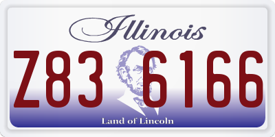 IL license plate Z836166