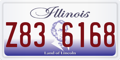 IL license plate Z836168