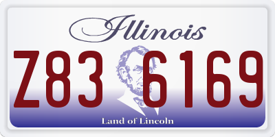 IL license plate Z836169