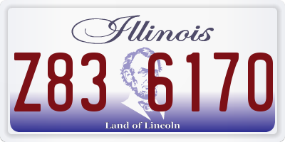 IL license plate Z836170