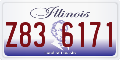 IL license plate Z836171