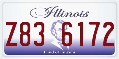 IL license plate Z836172