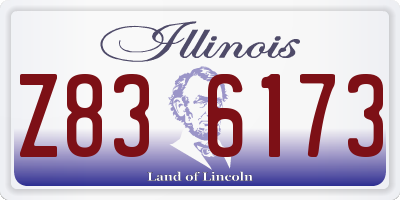 IL license plate Z836173