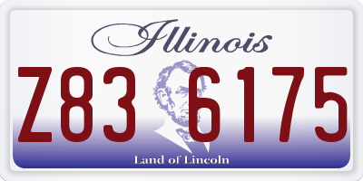 IL license plate Z836175