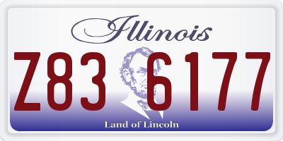 IL license plate Z836177