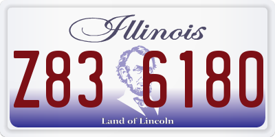 IL license plate Z836180