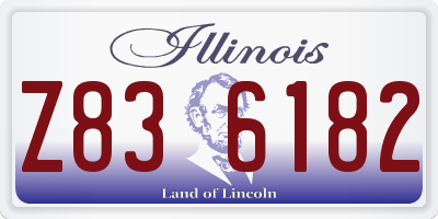 IL license plate Z836182