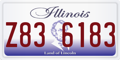 IL license plate Z836183