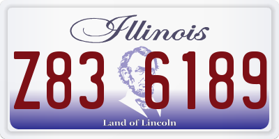 IL license plate Z836189