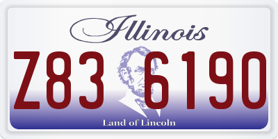 IL license plate Z836190
