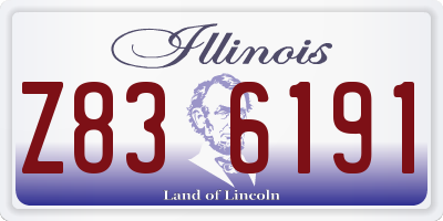 IL license plate Z836191