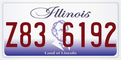 IL license plate Z836192