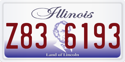 IL license plate Z836193