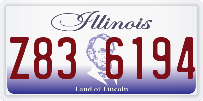 IL license plate Z836194