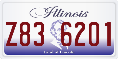IL license plate Z836201