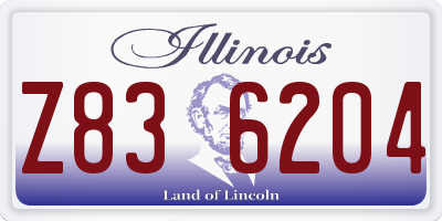 IL license plate Z836204