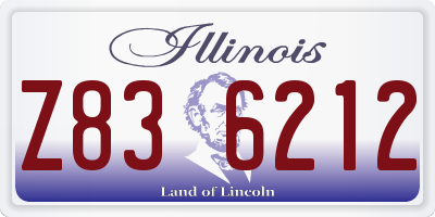 IL license plate Z836212