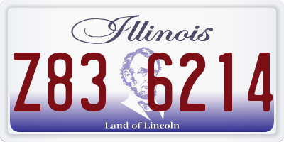 IL license plate Z836214
