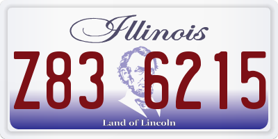 IL license plate Z836215