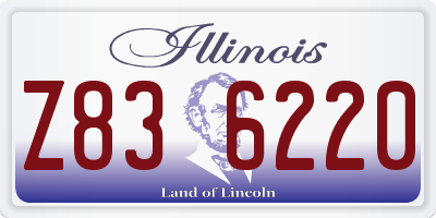IL license plate Z836220