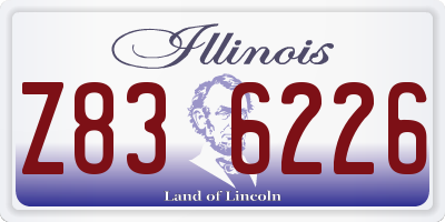 IL license plate Z836226