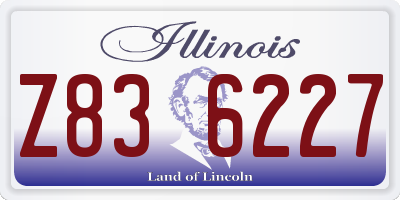 IL license plate Z836227