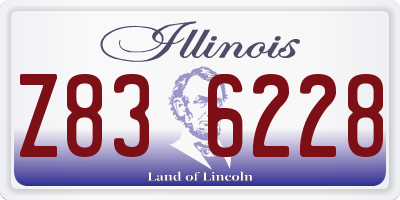 IL license plate Z836228