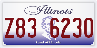 IL license plate Z836230