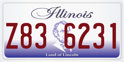IL license plate Z836231