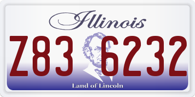 IL license plate Z836232