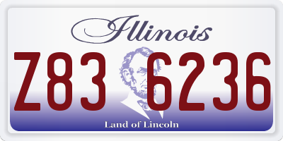IL license plate Z836236