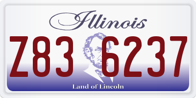 IL license plate Z836237