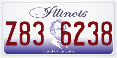 IL license plate Z836238