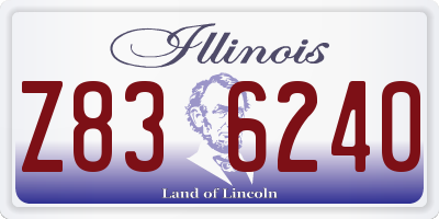 IL license plate Z836240