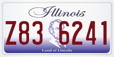 IL license plate Z836241