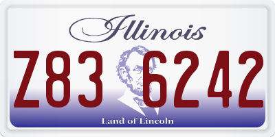 IL license plate Z836242