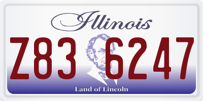IL license plate Z836247