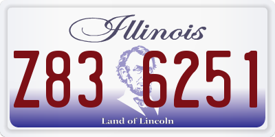 IL license plate Z836251