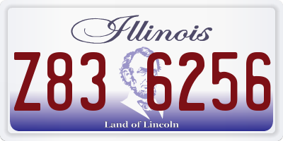 IL license plate Z836256
