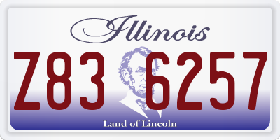 IL license plate Z836257