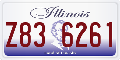 IL license plate Z836261