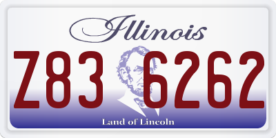 IL license plate Z836262