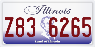 IL license plate Z836265