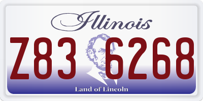IL license plate Z836268