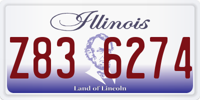 IL license plate Z836274