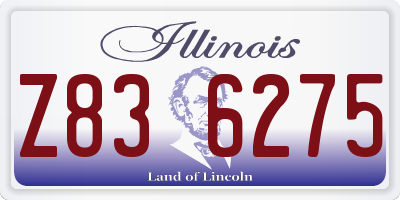 IL license plate Z836275