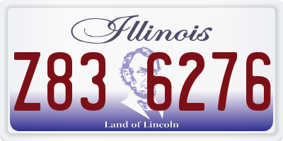 IL license plate Z836276