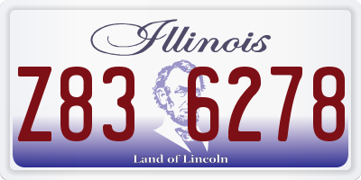 IL license plate Z836278