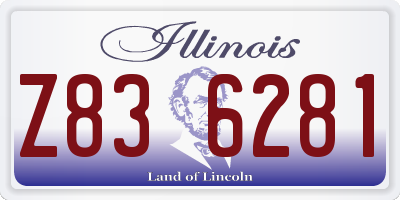 IL license plate Z836281