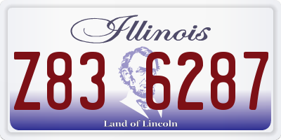 IL license plate Z836287